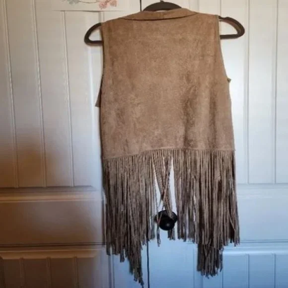 ✅🚨🆕🔴🌸S🌸A🌸L🌸E🌸❗️⭐🔴📢BULLY Textured FRINGE Open Front VEST🟢💸BUY NOW💸🟢 - Picture 13 of 16